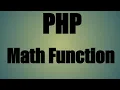 Math function in PHP Hindi