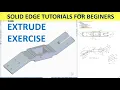 Solid Edge Tutorials Modeling Extrude Extrude Cut Basic Exercise