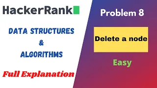Delete a node of a Linked List HackerRank Problem Solving Data Structures - LinkedList