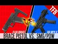 Glock 17 Flux Brace vs SIG MPX-k Which is Better Braced Pistol or PDW