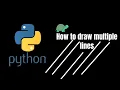 How to Draw multiple line in python by Turtle Python Tutorial