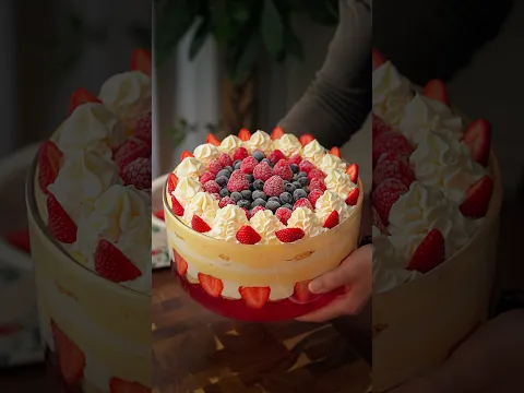 ترايفل جيلي بالكاسترد  |  Ultimate layered custard trifle ❤️