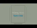 Sams Club Holiday Hours Closed or Open Schedule