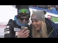 P.K. Subban FaceTimes Lindsey Vonn before her final race