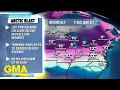 Quick moving snowstorm hits the Northeast as Midwest deals with frigid temperatures l GMA