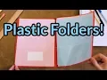 Plastic Pocket Folders for School Office