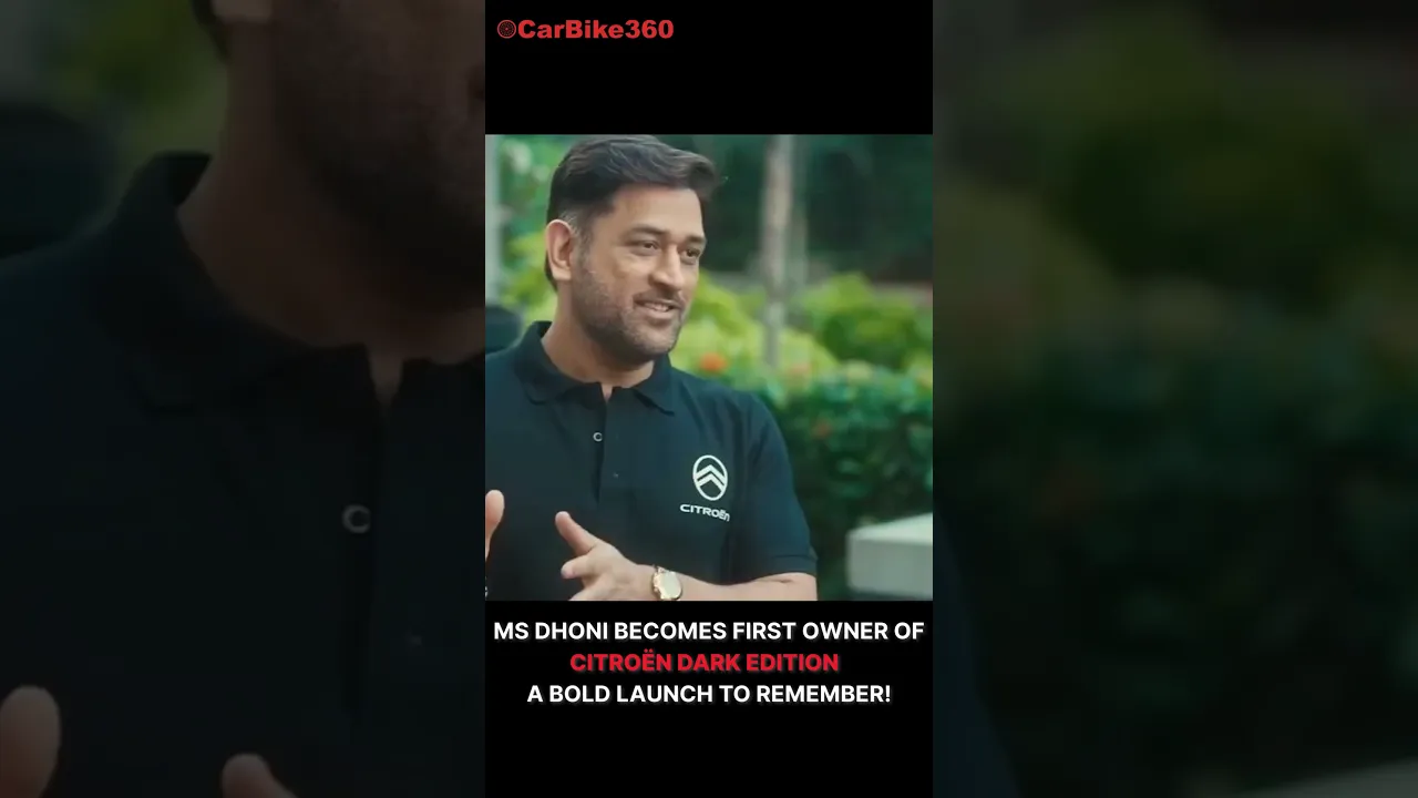 #msdhoni Drives Home the First Citroën Dark Edition – Style Meets Legacy !