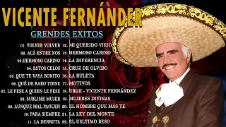 VICENTE FERNANDEZ MEJORES CANCIONES - VICENTE FERNANDEZ 40 GRANDES ÉXITOS MIX