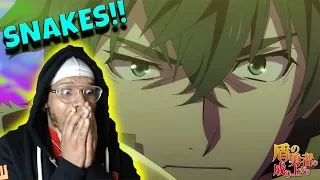 the rising of the shield hero ep 24 reaction larc snake