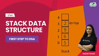 Stack Data Structure First step to DSA Sadaf Khan GeeksforGeeks School