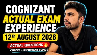 Cognizant Aptitude Assessment 2027 Batch Cognizant Exam Experience Aptitude Questions Cutoff