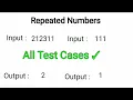 Repeated Numbers Python IDP Solutions CCBP Nxtwave Python Problems Count the Numbers Raj Python Tech