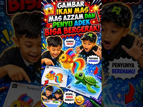Gambar ikan dan penyu jadi bisa bergerak🤯🐟🐢