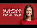 Get A Zip Code For A Vanilla Visa Gift Card - AshleyHowTo