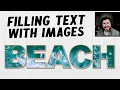 Inkscape Beginner Tutorial How to Fill Text with an Image
