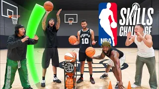 Who Has More Basketball Skills? NBA Skills Challenge Cash vs Flight!