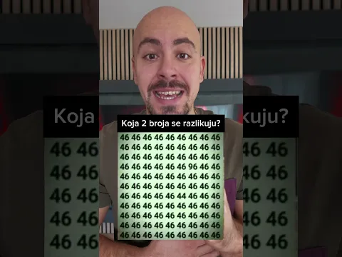 Pronadjite DVA Broja Koja se RAZLIKUJU! 😮