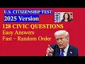 Download Lagu NEW 2025 Version US Citizenship Test – All 128 Civics Questions \u0026 Answers - Fast Random Order (10/8)