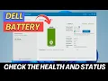 Dell Laptop Battery Health Check - EASY STEPS