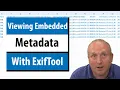 Viewing Metadata with Exiftool
