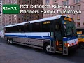 NYCT SIM33C Bus Ride 2008 MCI D4500CT 2224 from Mariners Harbor to Central Park South
