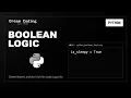 Python Boolean Logic Python Syntax to Fall Asleep To