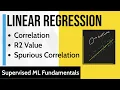Linear Regression Correlation R2 Value Spurious Correlation