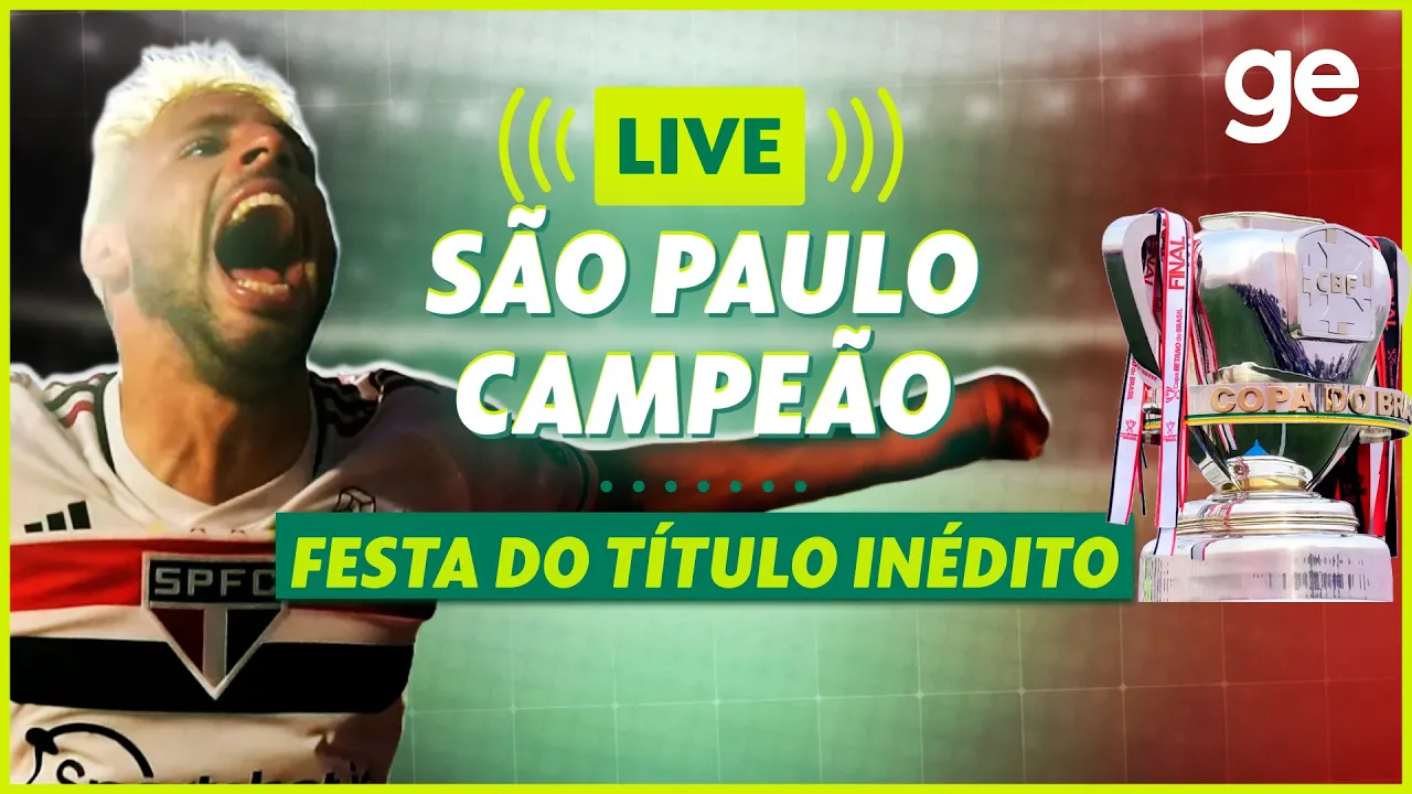 AO VIVO! SÃO PAULO CAMPEÃO DA COPA DO BRASIL 2023: DORIVAL FALA AO VIVO | #live | ge.globo
