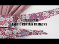 Easy DIY Curtain Tie Backs Tutorial - Simple Stylish Home Upgrade