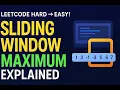 Sliding Window Maximum LeetCode Hard Explained Step by Step Java Optimized Solution