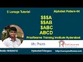 alphabet printing in c language Pattern in c language alphabet pattern printing in c