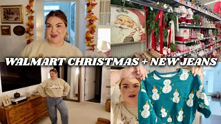 walmart holiday decor, new pull on jeans, toddler clothing haul | day in my life vlog