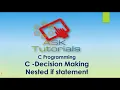 Decision Making In C nested if C programming tutorials for beginner part 14