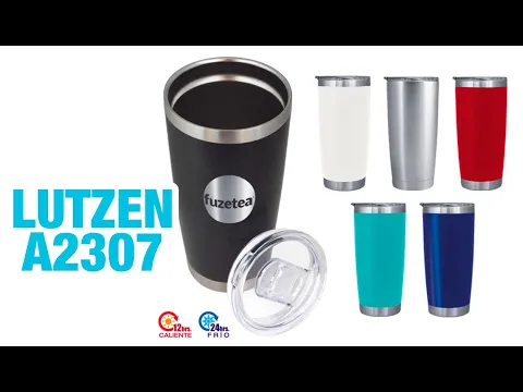 Download MP3 Vaso térmico con tecnología de preservación del frío por 24 hrs y calor por 12 hrs LUTZEN A2307