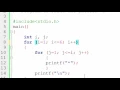 75 Nested for Loop in C Programming Hindi