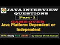1 java Interview Question Answers Dependent and Independent