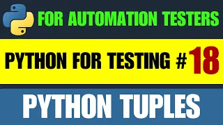 Python for Testers Python Tuples