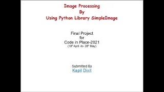 Image Processing By Using Python Library SimpleImage