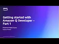 How to easily get started with Amazon Q Developer AWS Events
