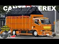 REAL KNALPOT NYA GETER🔥 || SHARE MOD TRUCK CANTER HEREX MBOIS LIVERY COSTUME || MOD BUSSID TERBARU