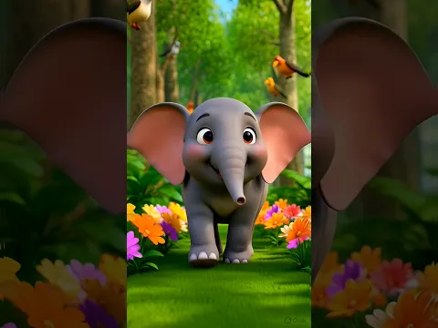 🐘🦋 हाथी राजा और तितली की कहानी | Jungle Adventure | Hindi Nursery Rhymes for Kids