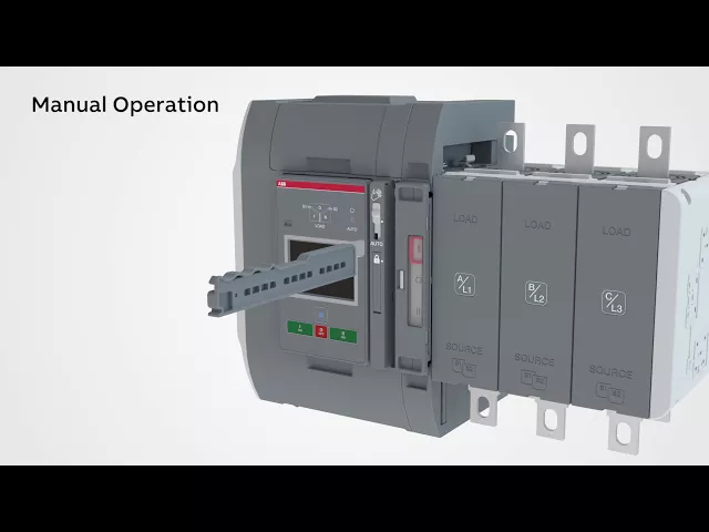 АВР I-0-II 3P 400A TruONE L2 ABB, 1SCA152049R1001 - ръчно управление на АВР OXB400E3X2QB с контролер L2