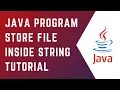 How to store the content of a File inside a String Core Java Tutorial Java for Beginners