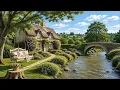 Peaceful Riverside Cottage Ambience 🌿 Relaxing Piano & Bird Sounds for Study, Sleep & Relaxation