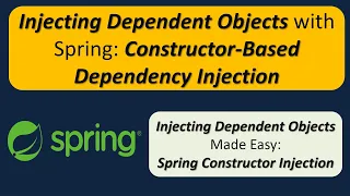 How to Inject Dependent Object using Spring dependency injection by constructor Spring Tutorial