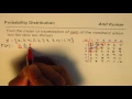 Find Mean or Expectation of Sum of Numbers for Two Dice