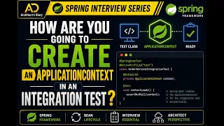 Spring Interview Question How are you going to create an ApplicationContext in an Integration Test