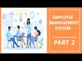 Part 2 Employee Management System using Java