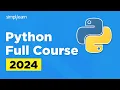 Python Full Course Python Programming Training Python 2026 Simplilearn
