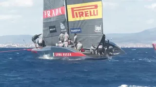 The First Real Sail of Luna Rossa Prada Pirelli Max Sirenna Interviewed. Vittorio d’Albertas comment